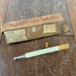 Vintage A.E. Staley Vintage Combination Candy &‎ Fat Frying Thermometer Box
